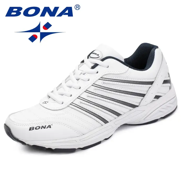 BONA nouveaux classiques Style hommes chaussures décontractées en plein air mode baskets à lacets chaussures plates pour homme en cuir fendu hommes mocassins