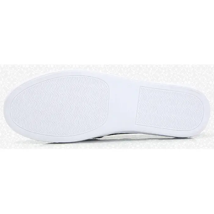 WOIZGIC Femmes Dames Femme Gril Cuir group Blanc Chaussures Plates Platforn Sneakers Slip On Soft Fellow Canized