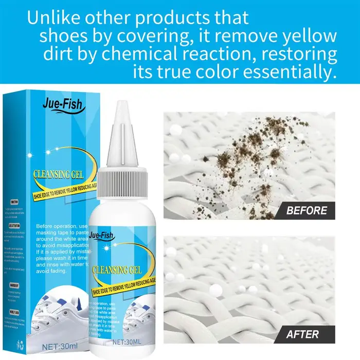 Gel d'd'effets blanchissant pour chaussures blanches