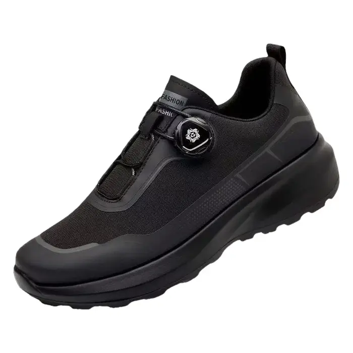 Chaussures de course d'extérieur respirantes 2025 – Baskets décontractées à bouton rotatif et semelle épaisse pour hommes et femmes