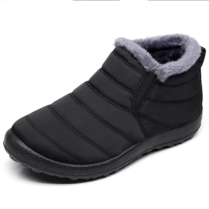 Bottes pour hommes sans lacet chaussures d'hiver