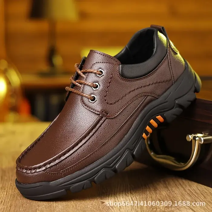 Chaussures d'affaires décontractées en cuir pour hommes