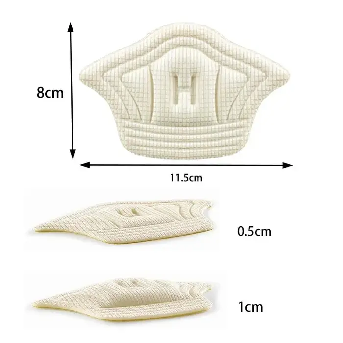 5 paires de coussinets de talon pour chaussures, protections adhésives pour chaussures de sport trop grandes, inserts de taille réduite, protections de talon, autocollants pour chaussures