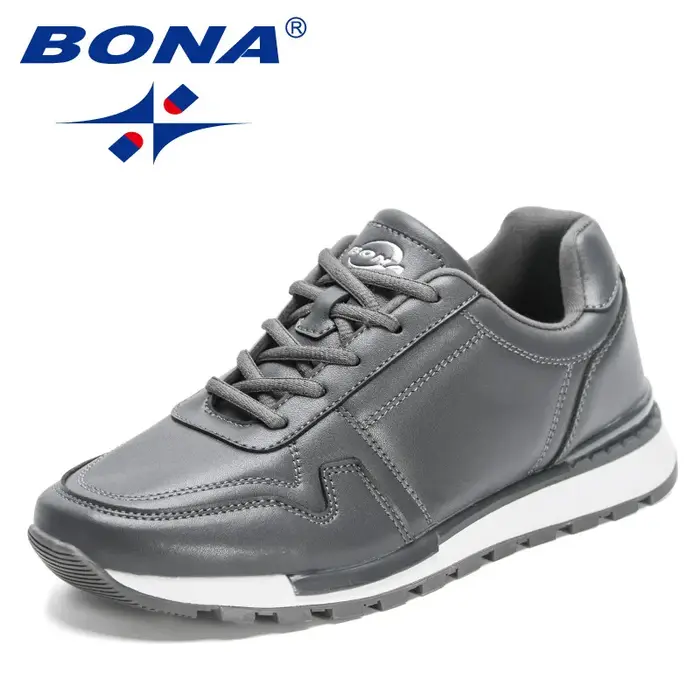 BONA-Chaussures de Loisirs Respirantes pour Homme, Baskets Décontractées Italiennes, Non-ALD, Nouvel