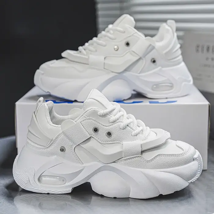 Chaussures Homme – Baskets Montantes en Cuir de Haute Qualité