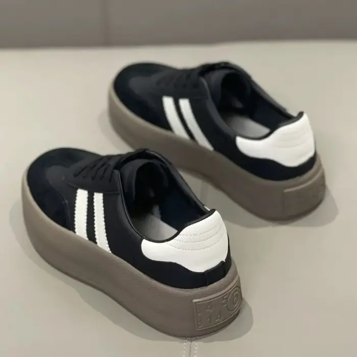 Chaussures de sport décontractées à semelle épaisse pour femme