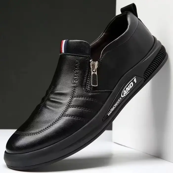 Chaussures décontractées en cuir PU pour hommes
