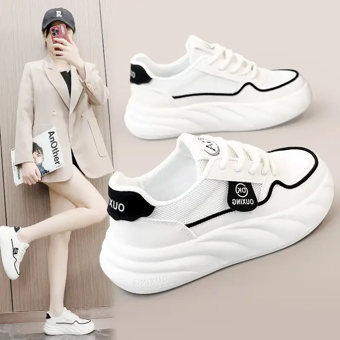 Nouvelles femmes rétro chaussures printemps plate-forme