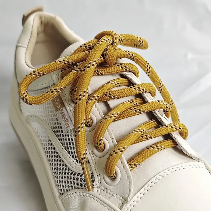 1 Paire de Lacets Ronds Tressés Épais de 6 mm pour Chaussures de Sport, Loisirs, Extérieur, Basketba