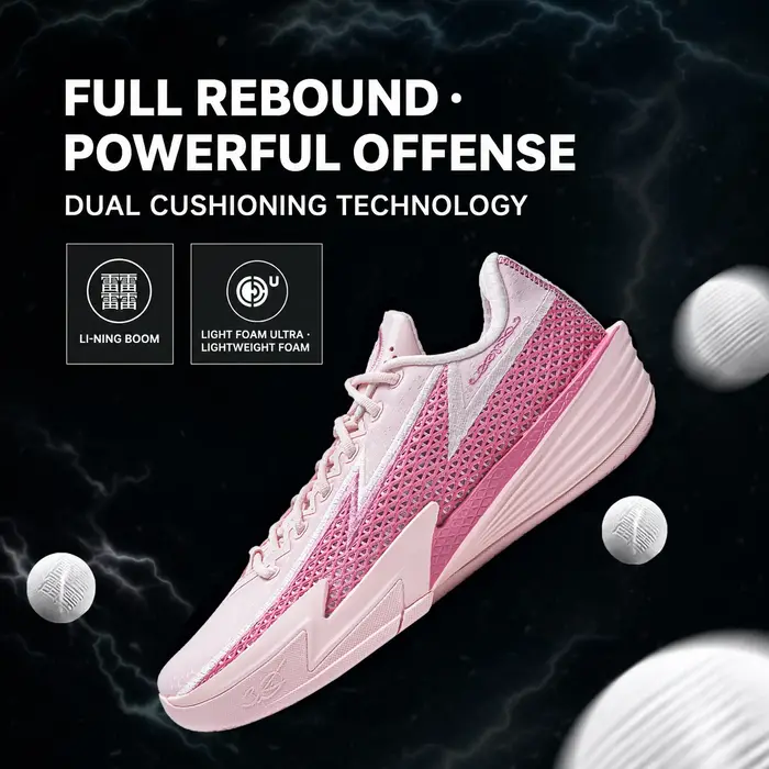 Li-Ning WADE FLASH 2 Chaussures de basket-ball pour hommes BOOM avec amorti respirant et semelle stable ABPV013