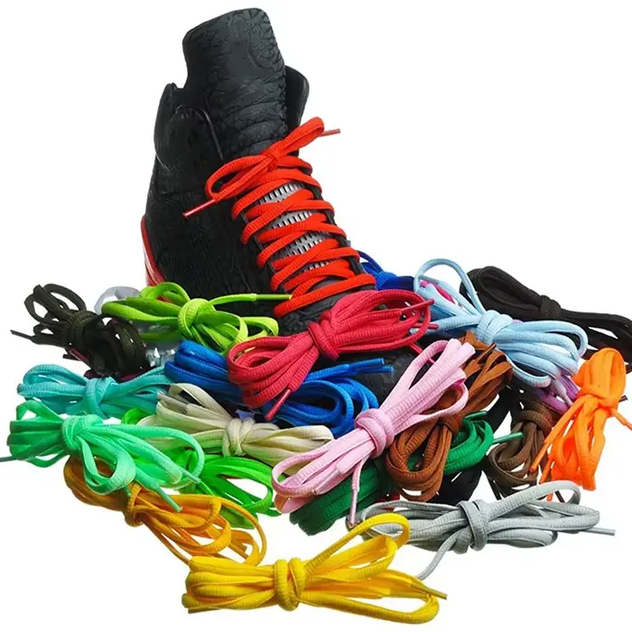 Lacets de chaussures de basket ovales classiques, lacets athlétiques demi-ronds, lacets de baskets d