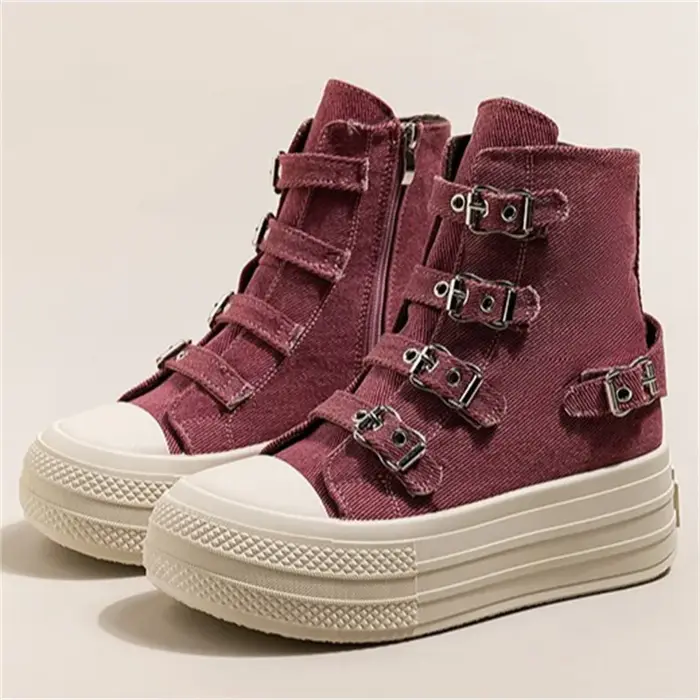 Chaussures en toile montantes pour femmes