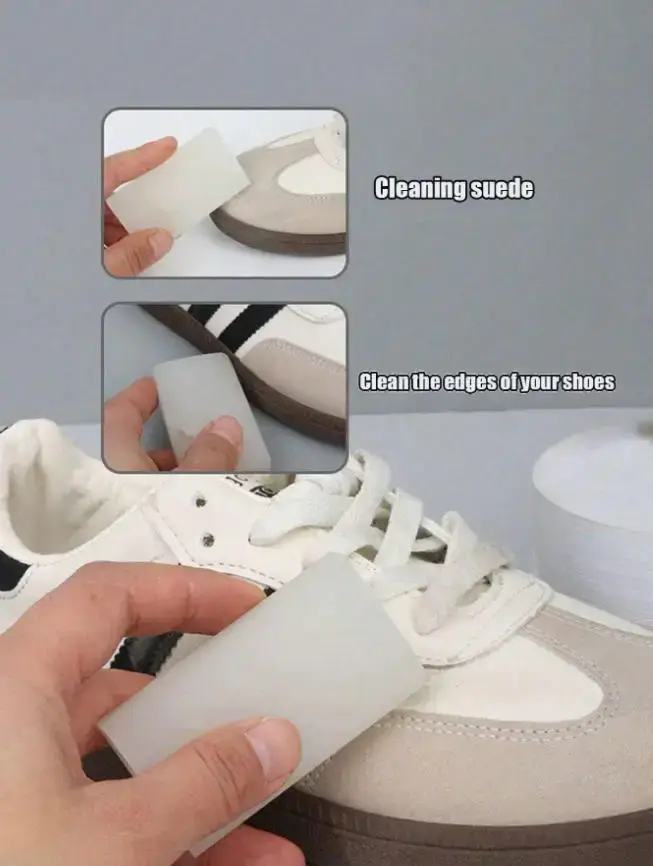 Nettoyeur de chaussures portable en cuir suédé