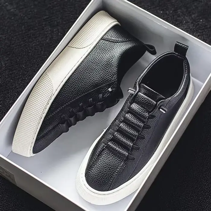 Baskets Blanches à Lacets pour Homme
