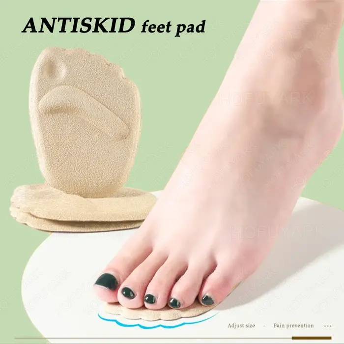 6 pièces Silicone Metatarsien Pieds Pads pour Chaussures Semelles Antidérapantes Gel Avant-pied Pads