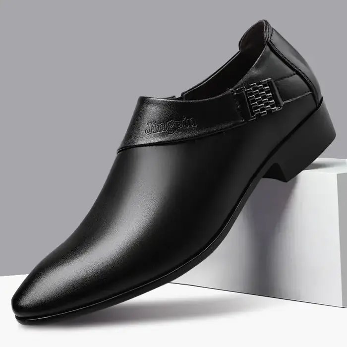 Chaussures sociales décontractées en cuir pour hommes, chaussures habillées officielles pour hommes 