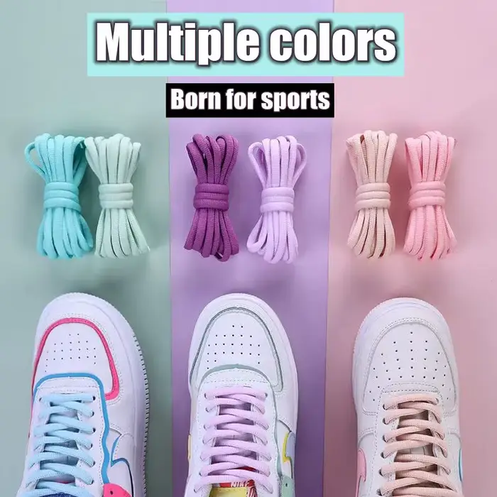 Lacets demi-ronds chaussures de basket-ball chaussures de sport décontractées pour hommes et femmes