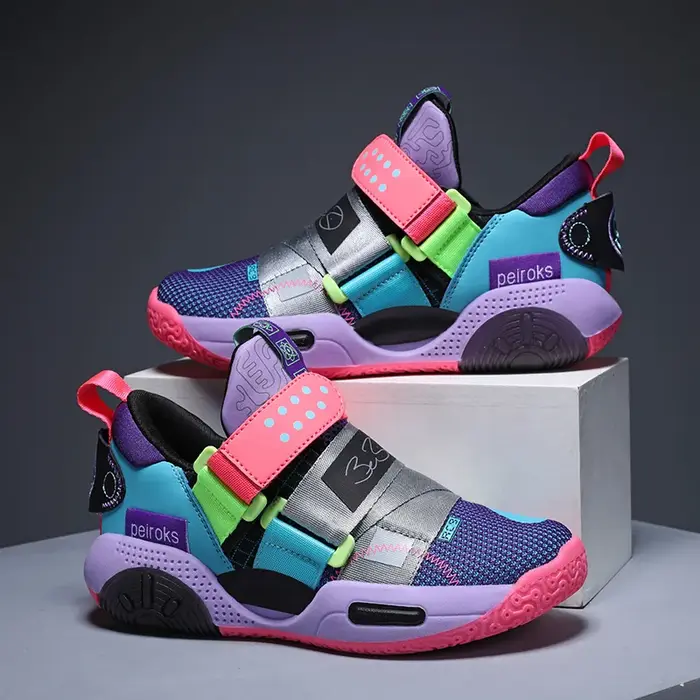 Chaussures de basket-ball légères pour enfants, chaussures de sport pour enfants, baskets d'extérieur pour garçons et filles, non ald, nouvelle marque