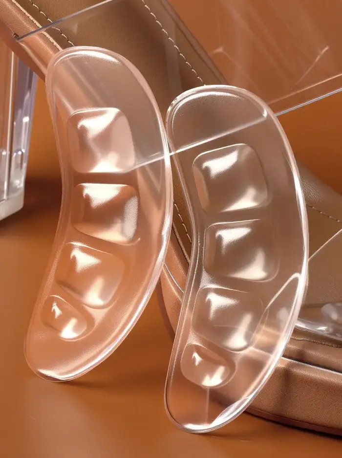 1 paire de semelles intérieures pour chaussures à talons hauts pour femmes (coussinets antidérapants pour l'avant-pied