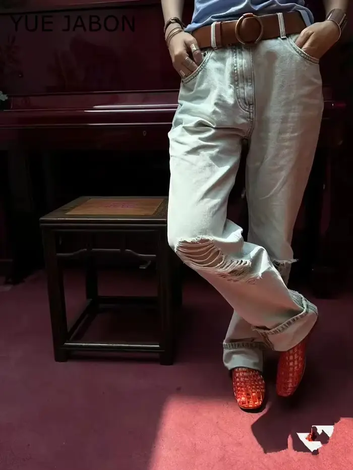 Ballerines en Maille Tissée pour Femme