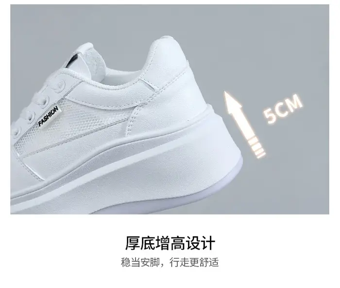 Femmes blanc grosses chaussures femme à lacets plate-forme Sneaker 2025 dames