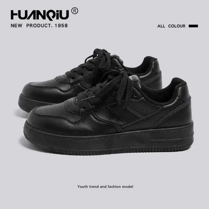 Nouvelles baskets basses respirantes pour femmes noires