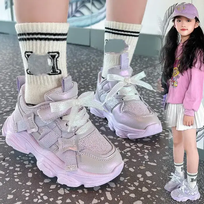 Nouvelles Chaussures de Course Athlétiques Légères pour Enfants 2026 – Baskets Décontractées de Mode pour Filles et Garçons, Idéales pour l'Extérieur et la Marche
