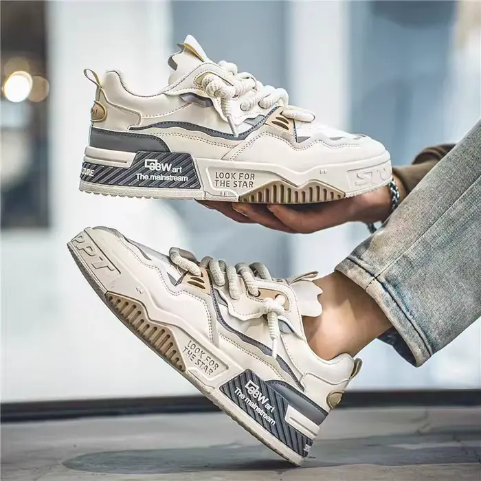 Chaussures décontractées à semelle épaisse pour hommes