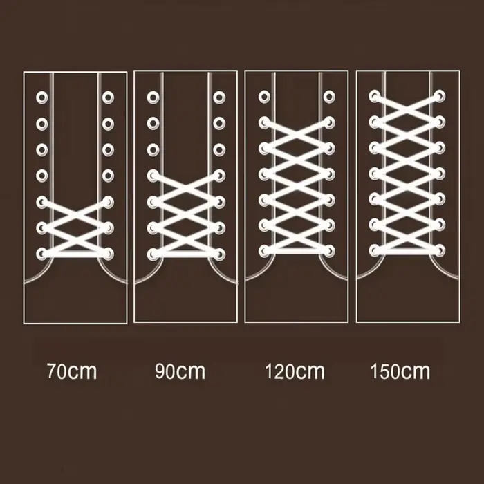 Lacets ronds classiques en Polyester Durable