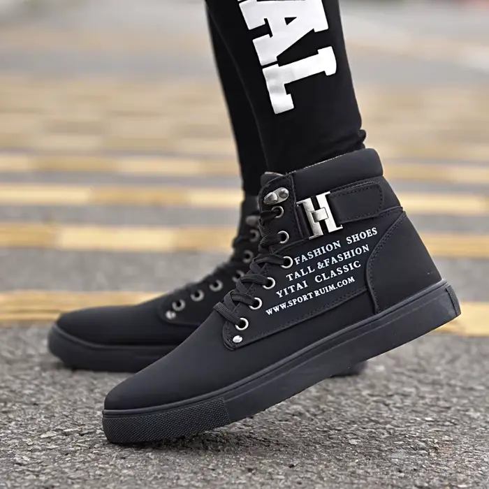 Baskets montantes pour hommes, bottes de sport, mode extérieur, confortables et décontractées, chaus
