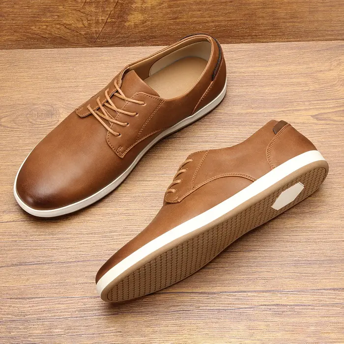 Baskets en cuir confortables et à la mode pour hommes
