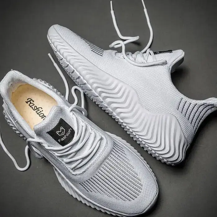 Baskets pour hommes chaussures de marche blanches chaussures de course hommes chaussures décontracté