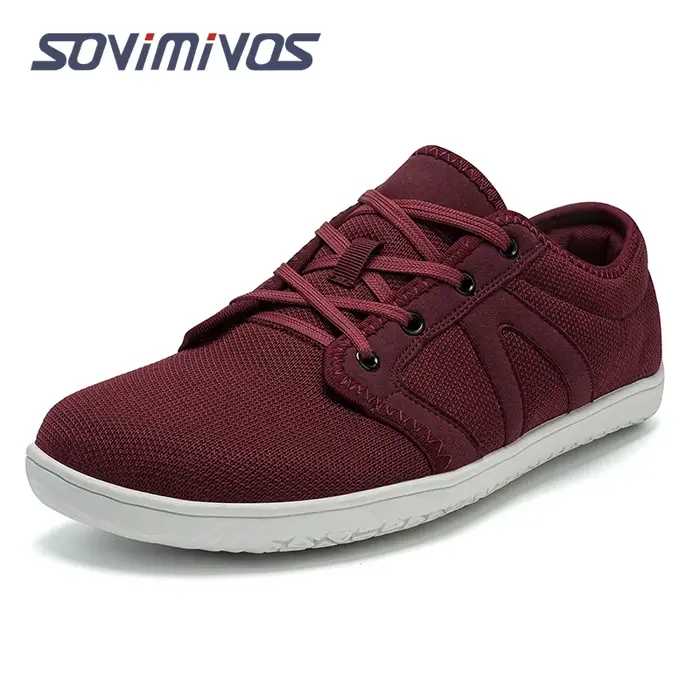 Chaussures pieds nus pour hommes Zero Drop minimaliste course à bout large boîte chaussure Tennis