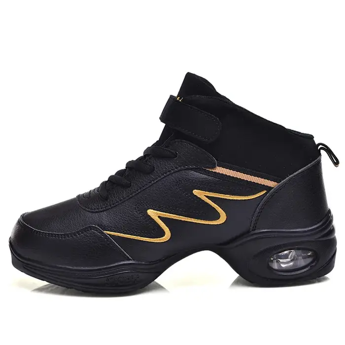 Chaussures de danse femme dames moderne semelle souple Jazz baskets en cuir respirant léger