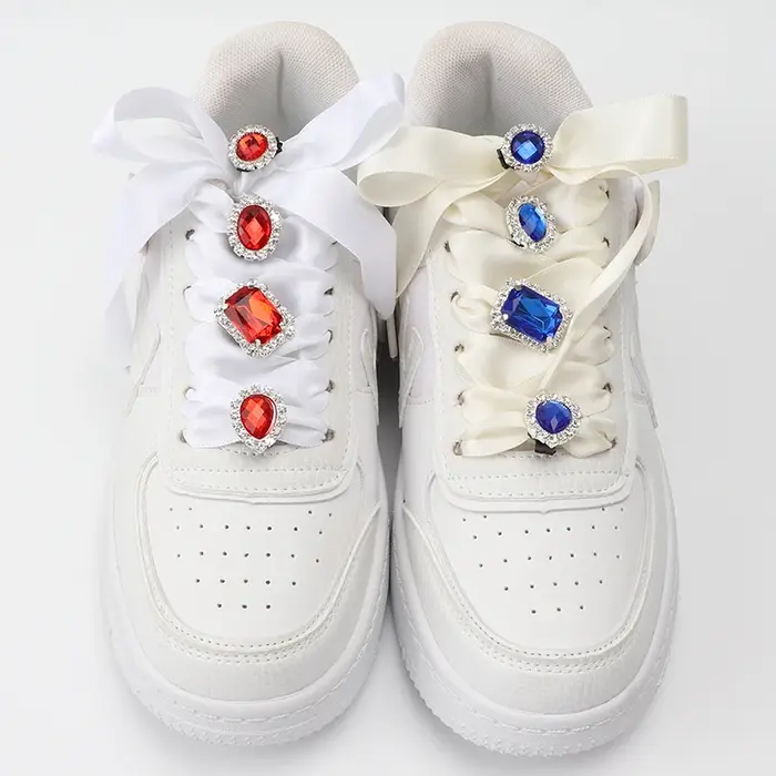 Strass Brillants Luxueux pour la Rencontre AF1, Accessoires de Chaussures, Breloques de Chaussures e