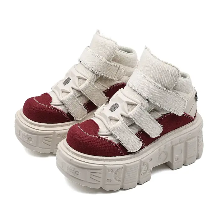 2026 gothique cheville Rock bottes nouveau Style Punk femmes chaussures à lacets talon hauteur 6CM plate-forme