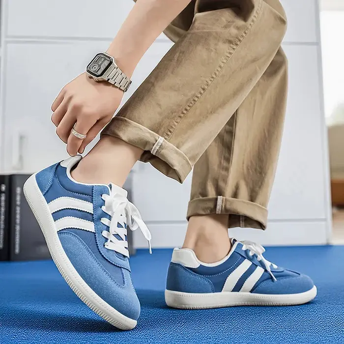 Baskets décontractées bleues tendance pour hommes