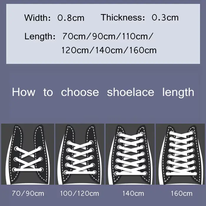1 paire de lacets de chaussures noirs et blancs