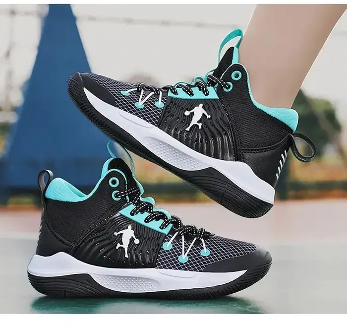 Nouvelles chaussures de basket-ball pour enfants baskets coussin antidérapant garçons baskets de basket-ball chaussures de sport baskets pour enfants confortables