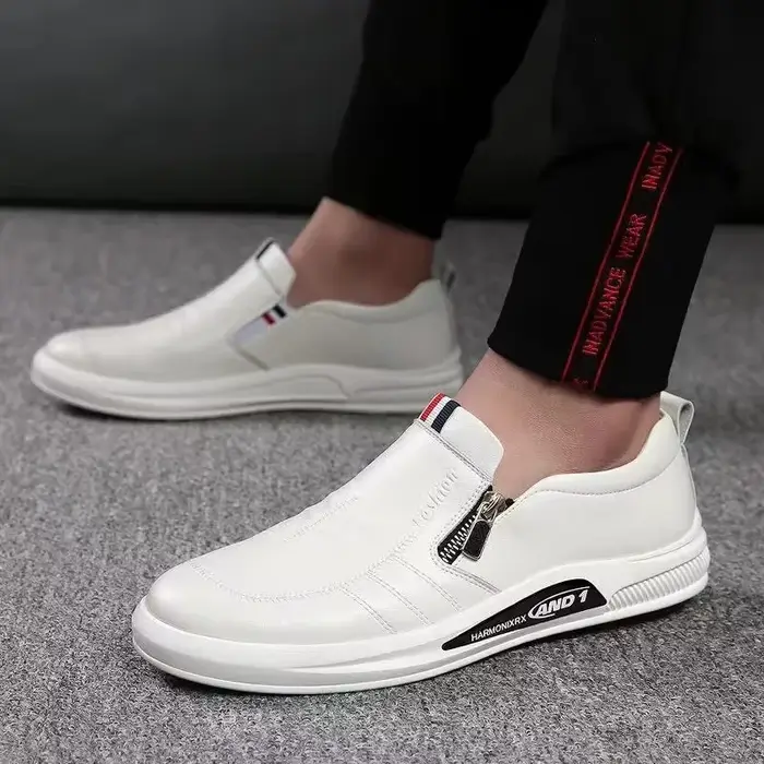 Chaussures décontractées en cuir PU pour hommes