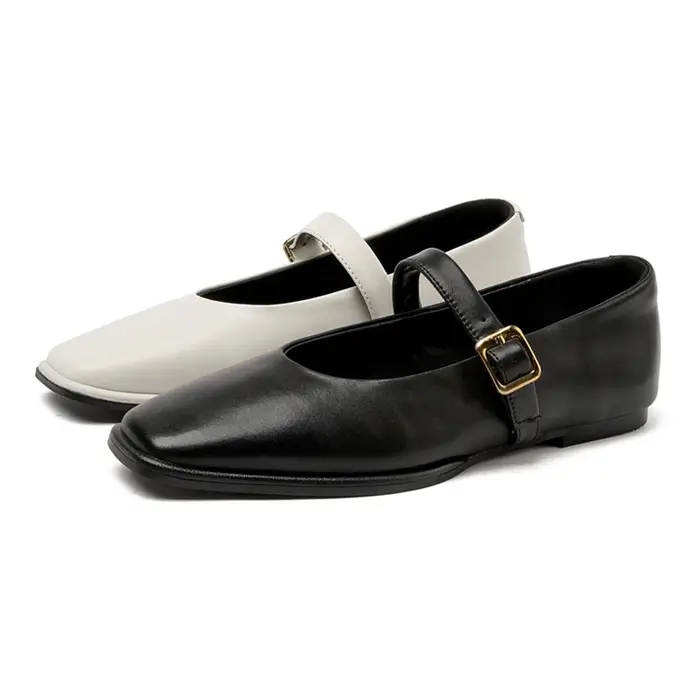 AIYUQI Chaussures Mary Jane pour femme en cuir véritable