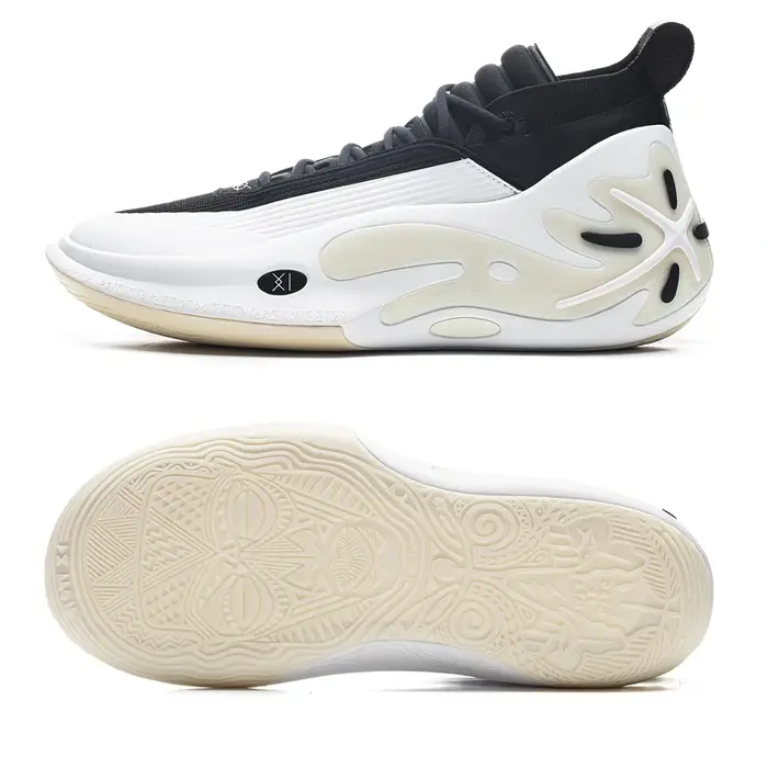 Li-Ning WAY OF WADE 11 WHITE HOT Chaussures de basket-ball professionnelles pour hommes, semelle en 