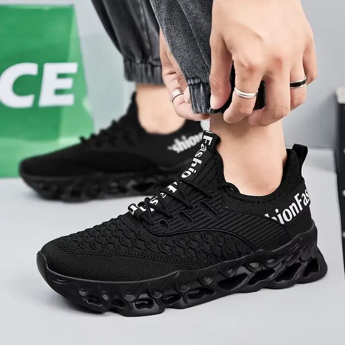 Baskets homme confortable hommes Sport chaussures de course Sneaker décontractée en plein air respirant