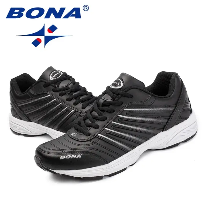 BONA nouveaux classiques Style hommes chaussures décontractées en plein air mode baskets à lacets chaussures plates pour homme en cuir fendu hommes mocassins