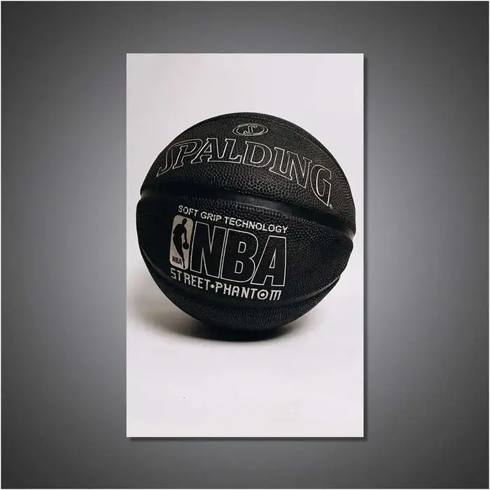 Baskets de joueur de basket-ball, affiche en noir et blanc, peinture sur toile, tournage mural de la
