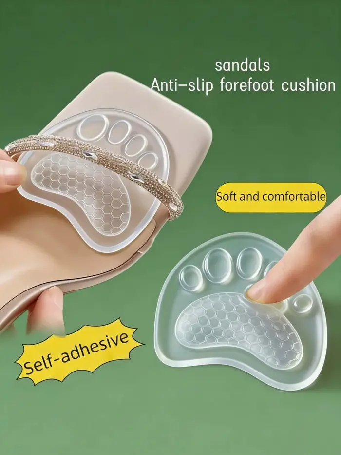 2 paires de coussinets en éponge absorbant la transpiration pour l'avant-pied