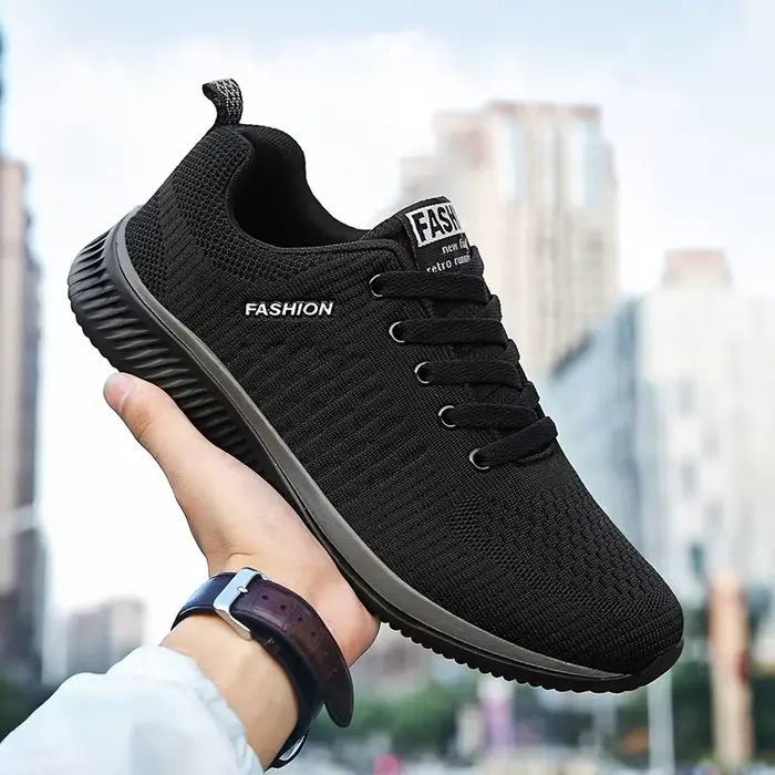 Hommes baskets de course léger marche chaussures de Sport classique maille