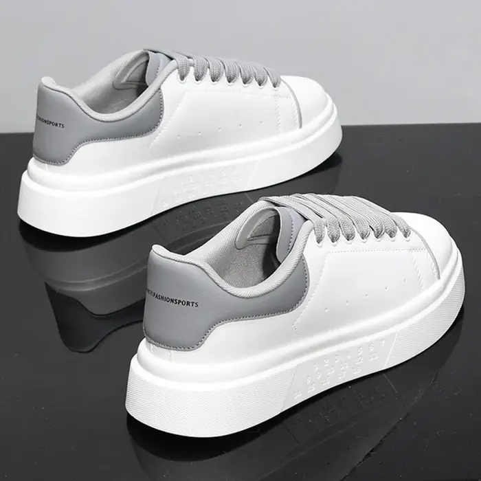 Fashion Men Skateboarding shoes Casual Sport Shoes Platform Sneakers Outdoor Breathable White Runnin