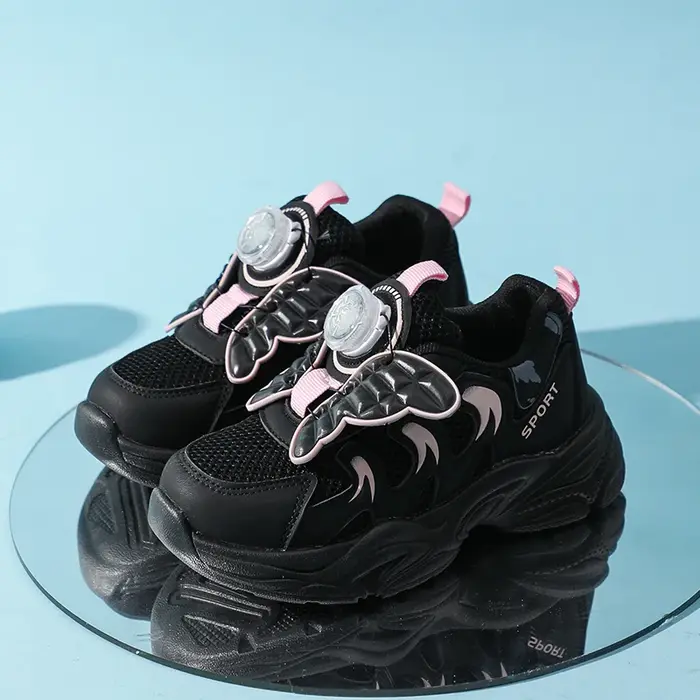 Baskets d'école respirantes pour filles, chaussures de course polyvalentes pour enfants, chaussures 