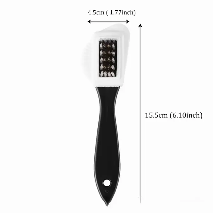 Brosse de nettoyage de chaussures en daim, Nubuck, taches de poussière, bottes en acier, plastique e